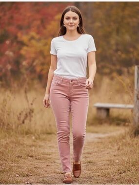 Kut from the Kloth Mauve Diana Ab Fab Corduroy Jeans Size 10P